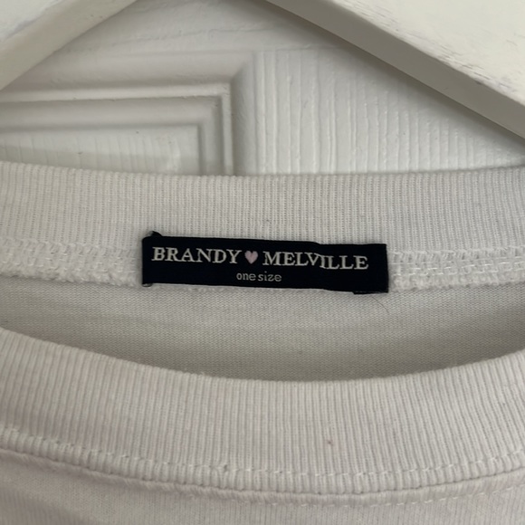 Brandy Melville One Size Varsity Stripe T Shirt - Picture 2 of 3